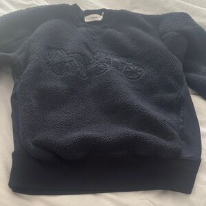 Coach Navy Blue Crewneck Sweater